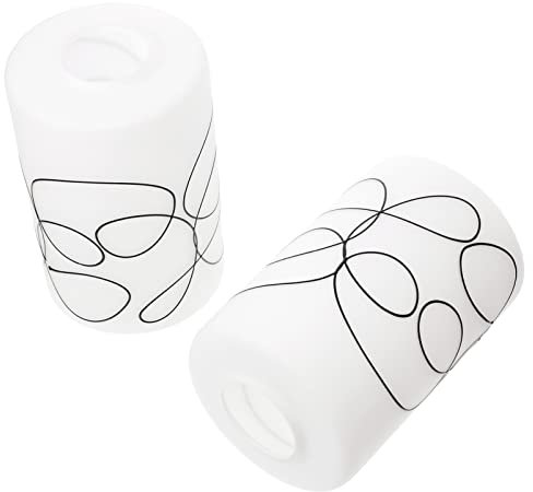 OSALADI 2st Lampenschirm Aus Linienglas Lampenschirm Aus Zylinderglas Kronleuchter Lampenschirm Glocke Lampenabdeckung Schirm Kristallglas Pendelleuchte Gefrostet Kronleuchter Schatten E27