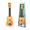 42 cm Kindergitarre, Musikspielzeug Ukulele Instrument, Klassische Mini-Gitarre Mit 4 Verstellbaren Saiten und Plektren