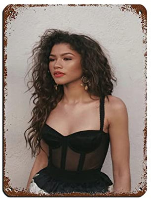 Schauspieler Zendaya Coleman Poster (5) Blechschild Vintage Metall Pub Club Cafe Bar Home Wandkunst Dekoration Poster Retro 30 x 40 cm