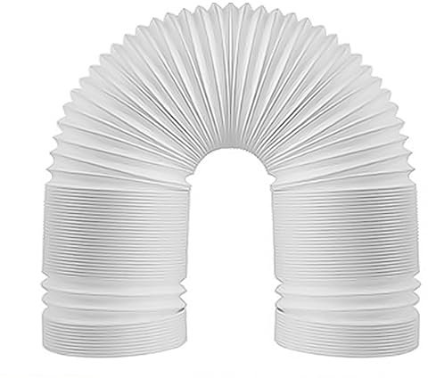 Tuyau d'échappement universel pour climatiseur - Tuyau d'évacuation flexible avec filetage dans le sens contraire des aiguilles d'une montre pour climatiseur portable - 130 mm x 2 m