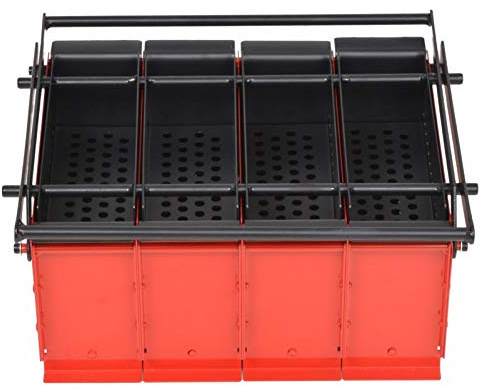 Tidyard Paper Log Briquette Maker Eco Briquette Maker for Fireplace Newspaper Fuel Heat Stove Steel 38x31x18 cm Black and Red