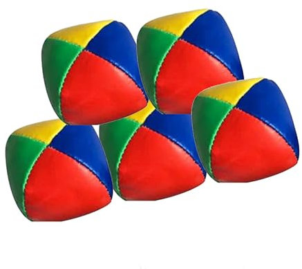 SovZovy 5 Palline da Giocoliere，Rivestimento Impermeabile，Riempiento di Paline da Giocoleria für Anfänger, lebendige Farben zur Verbesserung der motorischen Fähigkeiten (5 Stück)