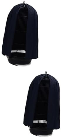 FRCOLOR 2stücke Runder Atmungsaktiver Käfigbezug Für Vögel Leichte Netzabdeckung Für Papageienkäfige Dunkelblau Luftdurchlässig Leicht Zu Reinigen Einsetzbar