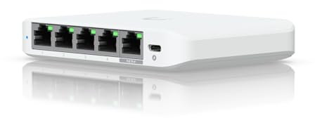 Ubiquiti UniFi Switch Flex Mini 2.5G - Switch - L2+ - gestito - 4 x 2.5GBase-T + 1 x 2.5GBase-T (PoE)