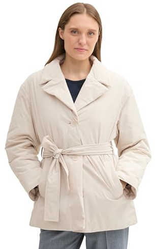 TOM TAILOR Damen 1043846 Mantel mit Gürtel
