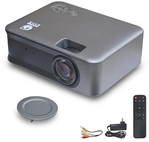 Triclicks Mini Projector, Portable Video Projector WiFi, Home Theatre Movie Projector HD 1080P Supported, Smart projector Compatible with Phone/HDMI/iOS/Android/Tablet/PC/TV Stick/AV/USB (Black)