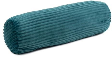 liebling Kissenrolle, Nackenrolle mit Cord-Optik, mit Reißverschluss, 100% Polyester - Mikrofaser, 70 x 22 cm, Farbe: Petrol