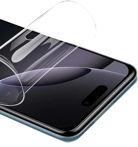 Piniwwe 2 Pack Hydrogel Screen Protector for iPhone 100, Flexible TPU Film, HD Clear,High Sensitivity, Self-Healing (Not Glass)