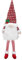 Weihnachtsbaumspitze, Großer Zwerg, Weihnachtsmann-Ornamente, Plüschzwerg mit Hohem Hut und Beinen, Handgefertigt, Kleine, Lustige Weihnachtsschmuck, Weihnachtsmann-Zwerge, (A)