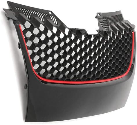 Parrilla Frontal para VW Golf, para Jetta GTI MK5 V 2006-2009, Rejilla Central Delantera del Coche en Negro Brillante