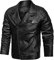Generico Giubbotto giacca uomo casual nero slim fit in ecopelle giubbino bomber moto chiodo Giubbotto Uomo Alla Moda Giubbotto Moto Invernale Uomo Pelle