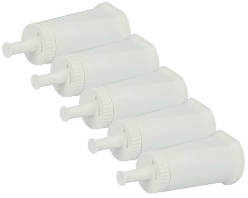 vhbw 5X Wasserfilter Filter kompatibel mit Solis Typ 117, 118, 1011, 115 Espressomaschine Weiß