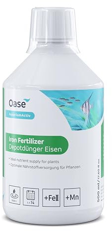 Oase Depotdünger Eisen 500 ml - für gesunden, kräftigen Pflanzenwuchs im Aquarium, hochwertiger Eisen(II)-Komplexdünger