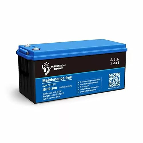 ULTIMATRON FRANCE BATTERIE ULTIMATRON AGM DEEP CYCLE JM-12-200 12V 200AH