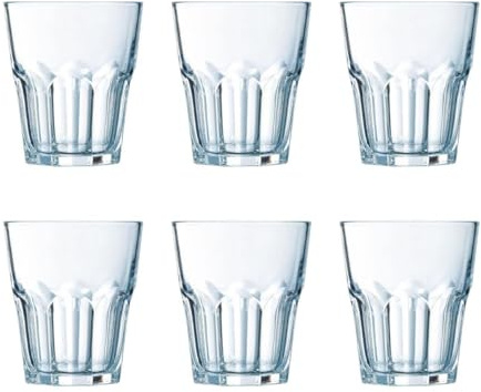 Luminarc New America Set mit 6 Gläsern, niedriges Glas, umweltfreundlich, 30 cl