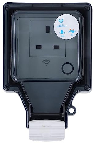 Wifi Smart Outlet, Timing Function Mystical/Fantasy Retardant Wifi Socket Support Voice Control 13A UK for Basement (SNW-S)