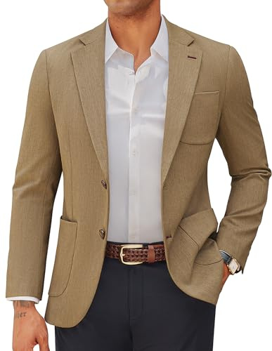 PJ PAUL JONES Mens Blazer Casual Suit Jacket Smart Notched Lapel Sport Coat