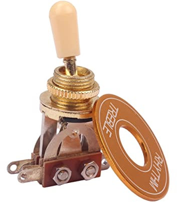 SWOOMEY Palanca de Guitarra de 3 Vías Anillo de Agudos Rítmicos y Placa de Arandela de Aluminio Repuesto para Eléctricas