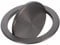 MAGICLULU Stainless Steel Swing Lid for Kitchen Compost Bin Concealed Round Trash Cover Waste Bin Lid for Countertop Installation Easy Clean Odor Control