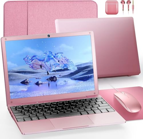 G-Anica G Ordinateur Portable, win11, 8 Go + 128 go, Processeur Intel Celeron Dual Core, 10 Pouces, Webcam Bluetooth WiFi HDMI, et Sac pour Ordinateur Portable