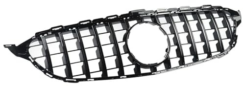 Front Kühlergrill Grill Für Benz W205 C300 C450 C43 Für AMG 2014 2015 2016 2017 2018 Für GTR Style Kühlergrill Glänzend Schwarz