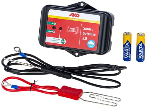 AKO Smart Satellite 2.0, Mobiler, smarter Zaunprüfer, Weidezaun, Zubehör Weide, 441145