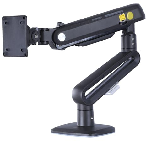 Support de Moniteur Unique réglable for écrans de 32 à 60 Pouces, Bras mécanique jusqu'à 20 kg, for Le Bureau à Domicile et Les Jeux