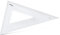 Aristo AR23630 Contrast Dreieck 60° (Hypotenuse 35 cm, Tuschekanten und Facette, Kunststoff) transparent