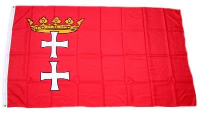 Fahne/Flagge Danzig NEU 90 x 150 cm Flaggen