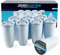 ZeroWater Replacement Water Filter Cartridges, 5 Stage Filtration System Reduces Fluoride, Chlorine, Lead and Chromium, 8 x Filter