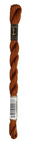 Anchor Perlgarn 5, 4585000-00310, Farbe:senf, Stickgarne