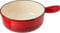 KUHN RIKON Fondue Käsefondue Caquelon Eisenguss, Gusseisen, Induktion, emailliert, 24 cm, rot