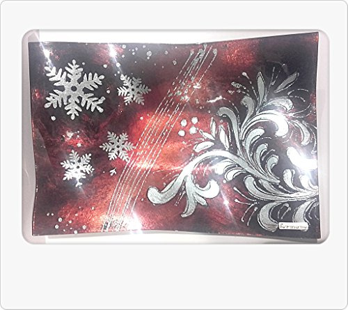 Weihnachtlicher Deko Teller Schale Kerzenteller Schneeflocken