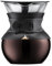 Bodum POUR Over Cafetera de Goteo con Filtro Dorado, Negro, 0,5 litros