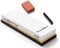 XXL whetstone set - extra large knife sharpening stone (grain 1000/3000) with angle aid, cleaning stone, silicone holder