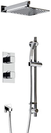 Bristan COBALT SHWR PK Paquete Completo de Ducha empotrada de Doble Control, Cromado, Two outlets, One on