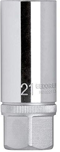GEDORE Red Spark Plug Insert 1/2 Inch with Square Drive Spanner Width 21.0 mm
