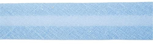 Jajasio Baumwoll Schrägband 19mm breit in 24 Farben, Einfassband Baumwolle Nahtband 18 ? hellblau