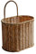 HOMSFOU Hängekorb Ib Laursen Jute Gewebter Blumenkorb Rattan Aufbewahrungsk?rbe Rustikaler Bauernhaus Wand Hangskorb Organizer Mülleimer mit Einzelgriff Balkon Ib Laursen Ib Laursen Ib Laursen