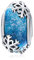 Schneeflocke Charm passend für Pandora Armband 925 Sterling Silber Blau Murano Glas Bead, Geburtstag Geschenk für Frauen Mädchen