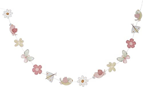 Little Dutch 4773 FSC Girlande Dekoration Blumen und Schmetterlinge - Flowers & Butterflies