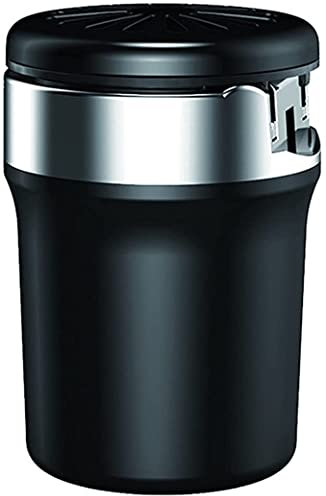Aschenbecher mit Deckel,Tragbarer Auto-Aschenbecher für Audi A1/A2/A3/A4/A5/AA6/A7/A8/Q1/Q2/Q3/Q4/Q5/Q6/Q7/Q8, LED-Licht mit Klappdeckel, für Autos, Wohnungen, Büros und Draußen, Autozubehör