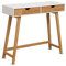 Terra Home - Konsolentisch Frya - weiß, 90x30x78 cm, Holz, mit Schubladen, skandinavisch, modern, schmal, Konsole für Flur oder Wohnzimmer