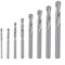 8 Stück Wolframkarbid-Stahl-Hartlegierungsbohrer, Edelstahl-Federstahl, Hartmetall-Bohrer, 3–10 mm