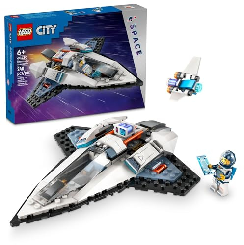 LEGO City Interstellar Spaceship Toy for Kids, Creative Play Space Building Set with Spacecraft Model, Drone, and Astronaut Figure, Building Toy for Boys, Girls and Kids Ages 6 and Up, 60430