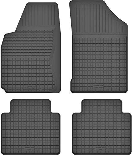 Gummimatten Gummi Fußmatten Satz für Nissan Note I E11 (2006-2012) - Hoher Rand 15 mm