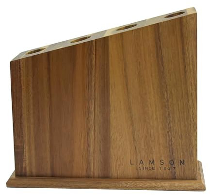 Lamson Magnetic Acacia Knife and Tool Block