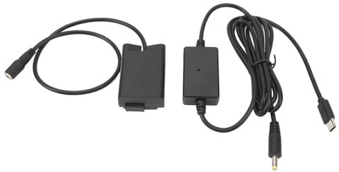 Full Decoded Camera Dummy Battery Pack DC Coupler, USB C Digital External Power Power Adapter Cable for Nikon Z50 ZFC Z30, Camera Battery Power Bank