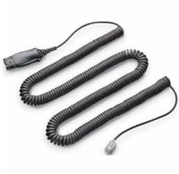 POLY Plantronics 783S3AA His Adapterkabel mit QD-Kabel, Schwarz