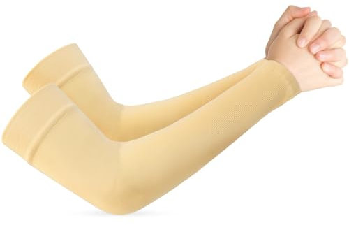 Manchette Gaming,Manchette Bras Homme,Manchette Bras Femme,Manchon,Manchon De Compression Bras,Manchon Bras,Manchette,Manchette Anti UV,Manchon,Arm Sleeve Gaming,Manchon Tatouage Volley,Beige